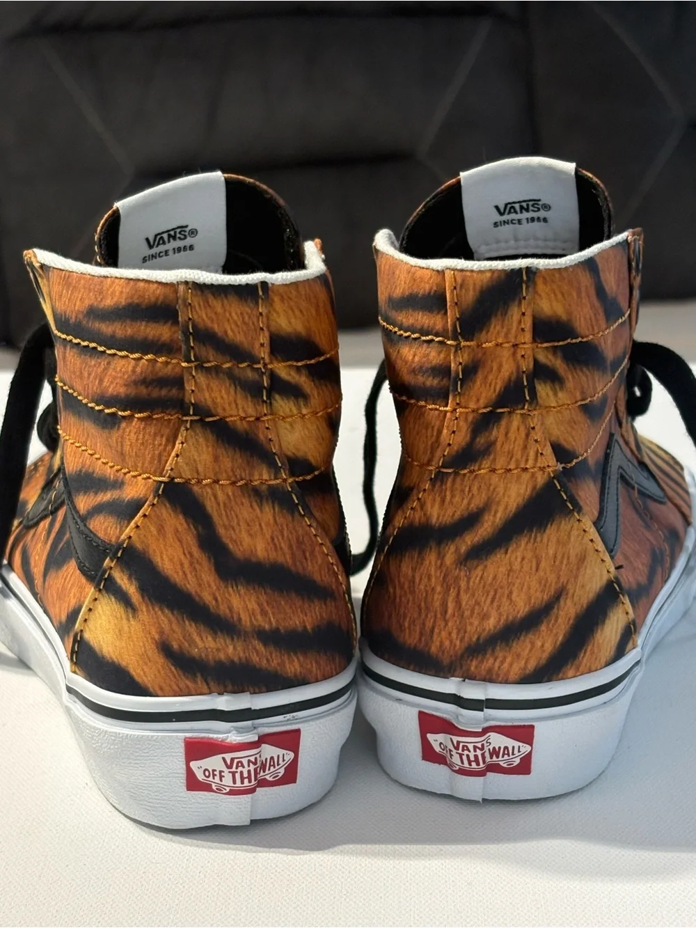 Vans Sk8-Hi Tapered Tiger Print Mens 6 Womens 7.5 NWOT High Top Sneakers (S1)
